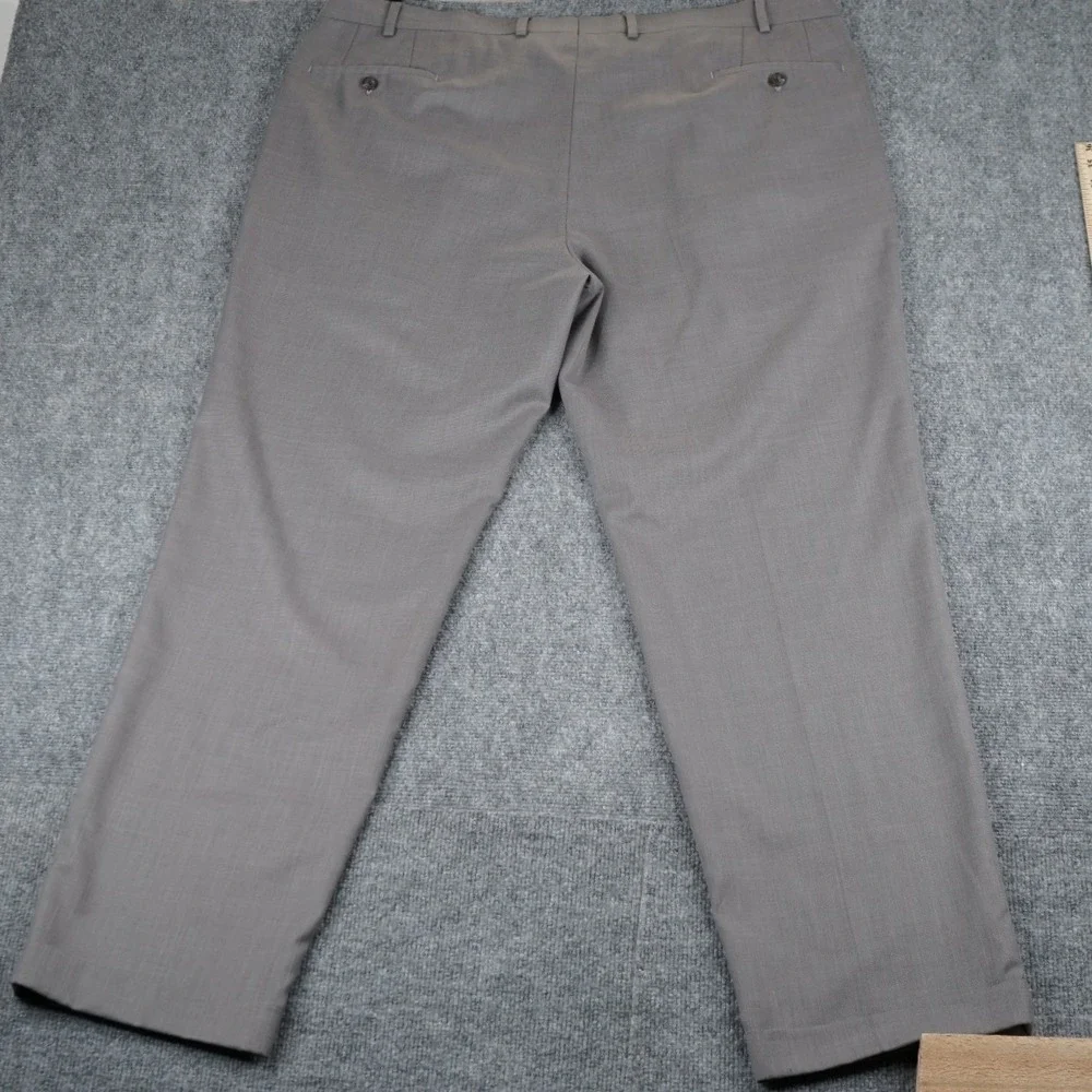 Lauren‎ Ralph Lauren Dress Pants Mens 44x31 Taupe Grey Double Pleated Wool Blend